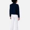 Casaqueto Feminino Zara azul marino detalhes prata na gola - Imagem 4