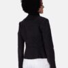 Blazer Feminino Armani Jeans Marrom Pespontado - Imagem 4