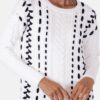 Blusa Primart Fio Branca e Preta - Imagem 4