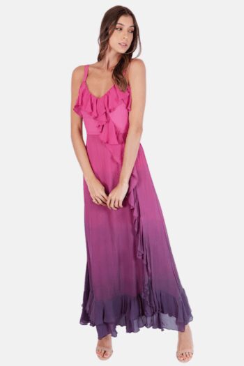 Vestido Monica Negreiros Rosa Degrade