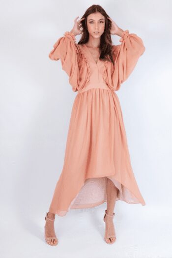 Alternative view of Vestido Olympiah Coral
