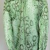 Camisa, Zara, Cobra, Verde
