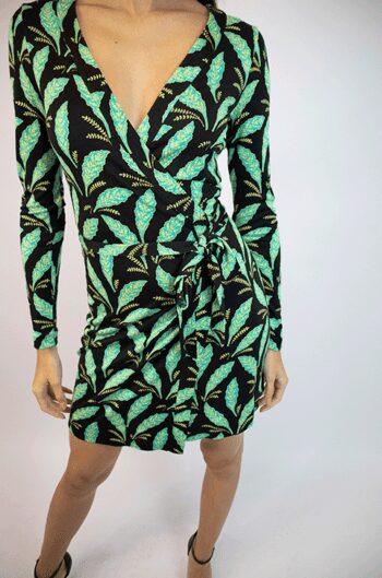 Alternative view of Vestido Diane Von Furstenberg estampado verde