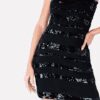 Vestido Feminino Animale Preto Paetê - Imagem 3