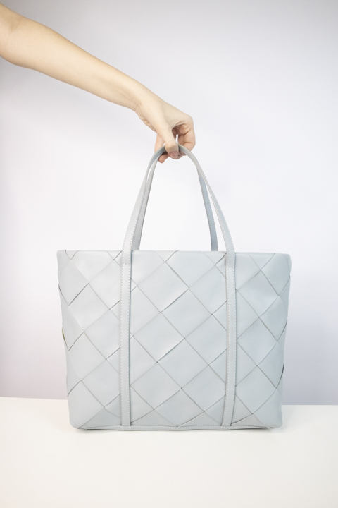 Bolsa com Al a Arezzo Shopping Azul Tress Rehabita Brech