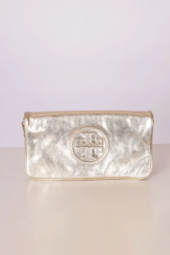 Clutch Tory Burch Dourada