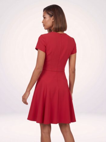Alternative view of Vestido Diane Von Furstenberg Vermelho- Tamanho 40