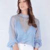 Blusa + Top Feminino Zara Azul Claro - Imagem 3