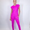 Conjunto Scrub Dra. Cherie Rosa Neon - Imagem 2