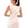 Vestido Connected Jacquard Bege Com Pérolas - Imagem 2