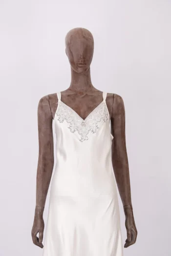Alternative view of Vestido de Cetim Oscar de la Renta Pink Label Branco 38