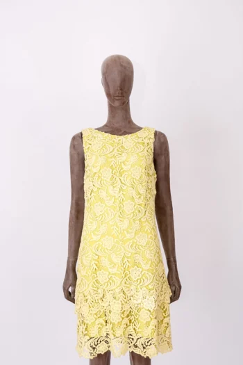 Vestido Feminino rendado amarelo G