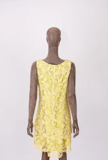 Alternative view of Vestido Feminino rendado amarelo G