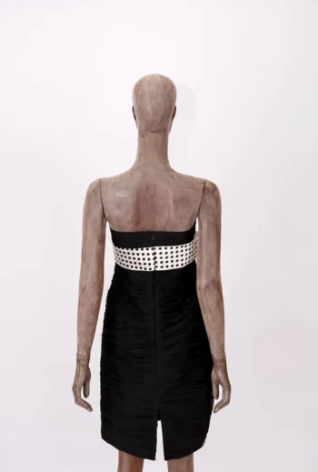 Alternative view of Vestido Terani Preto com laço de Poá 44