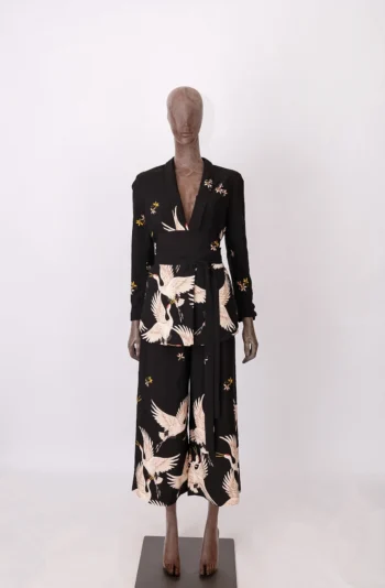 Conjunto BBWM Kimono + Calça Garças Preto M