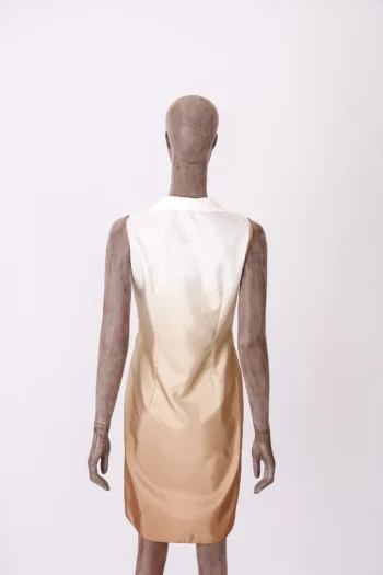 Alternative view of Vestido Cori Branco e Bege P