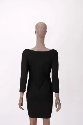 Alternative view of Vestido Just Cavalli Mangas 7/8 Estampado Preto M