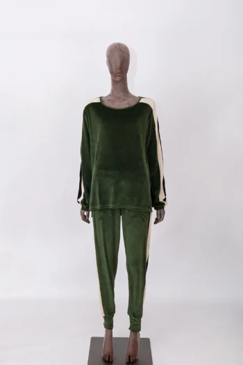 Conjunto Jogê Veludo Comfy Verde G