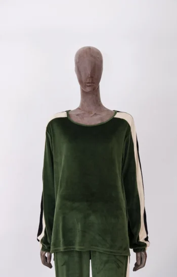 Alternative view of Conjunto Jogê Veludo Comfy Verde G