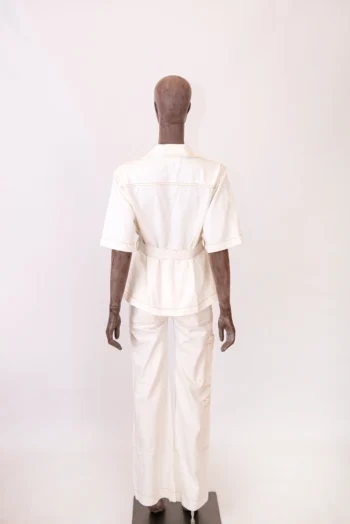 Alternative view of Calça ByNV Nicoly Bolsos Cargo Off White 34