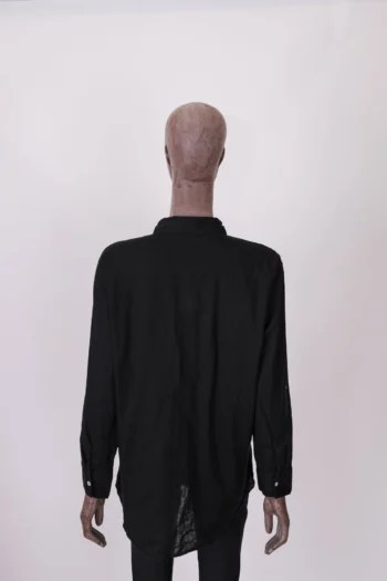 Alternative view of Camisa Le Lis Blanc Oversized com Linho Preta P