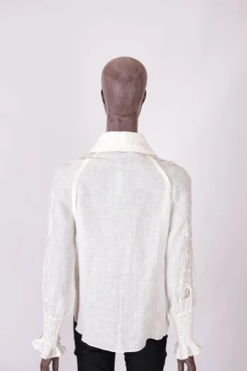 Alternative view of Camisa Sophie Andrea Bogosian 100% Linho  Off White P