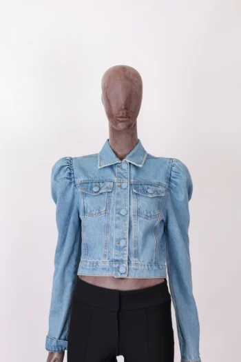 Jaqueta Jeans Modena Manga Princesa Lavagem Clara M