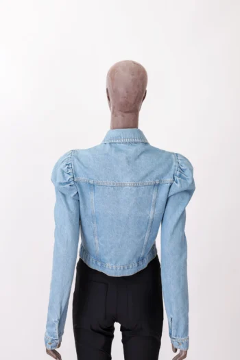 Alternative view of Jaqueta Jeans Modena Manga Princesa Lavagem Clara M