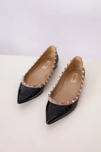 Sapatilha Valentino Ballet Rockstud Preta 38