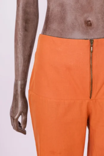 Alternative view of Calça Gaya 100% Algodão Laranja PP