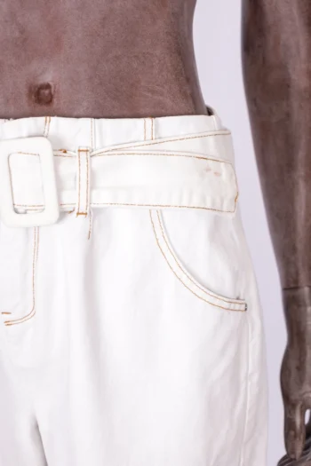 Alternative view of Calça Le Lis Blanc com Cinto em Sarja Off White 44