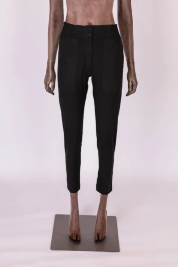 Calça Susan Loeff Preta em Linho PP
