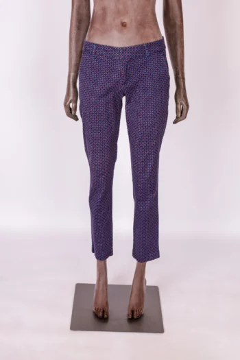 Calça Tommy Hilfiger Estampada Azul e Vermelho 38