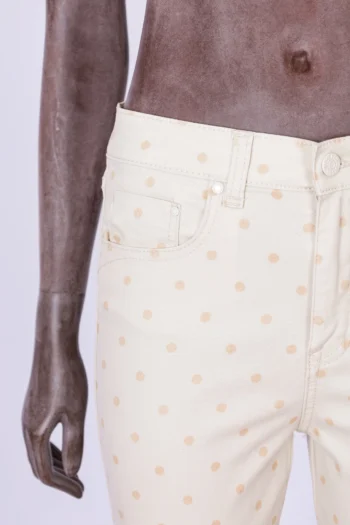 Alternative view of Calça Us Polo Assn Estampa Poá Bege e Rose 38