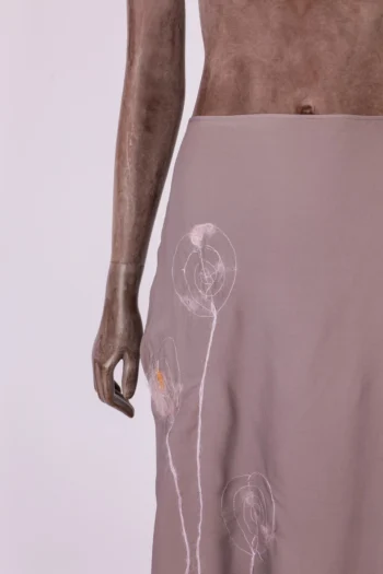Alternative view of Saia Midi BCBG Vintage 100% Seda Roxa 38