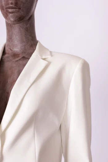 Alternative view of Blazer Zara Basic Branco 38