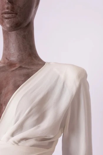 Alternative view of Blusa Bo.Bô Manga Longa com Ombreiras Off White 34