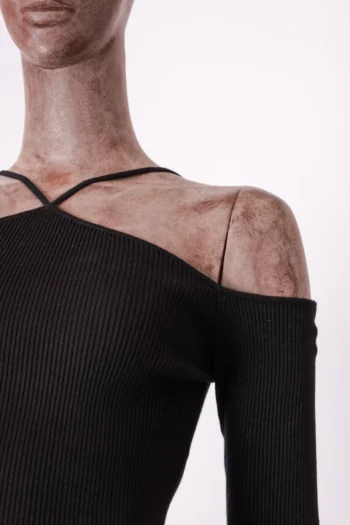 Alternative view of Blusa Zara Manga Longa Recorte Ombros Preta P
