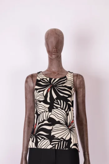 Blusa + Top De Linho Cantão Estampa Floral P