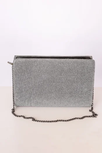 Bolsa Arezzo Lurex Prateada