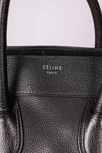 Alternative view of Bolsa Celine Mini Luggage Tote Preta