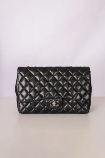 Bolsa Chanel Classic Single Flap Calfskin Preta