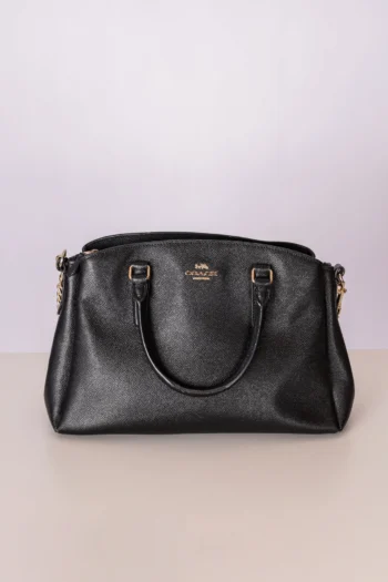 Bolsa Coach com Alça de Ombro Preta