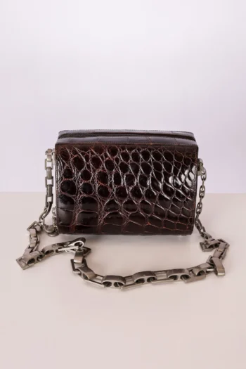 Bolsa Gianfranco Ferre Animal Print Corrente Prata