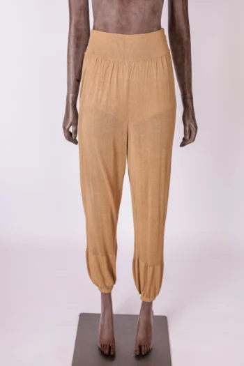 Calça Cris Barros em Tricot Hot Pant Caramelo P