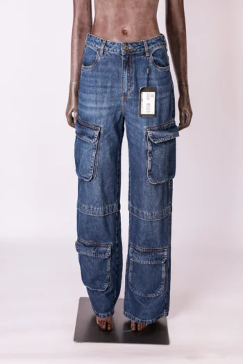 Calça Jeans Cargo Loren Triton Azul 38