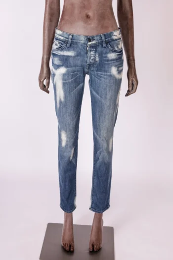 Calça Skinny Boyfriend Josefina 7forAllMankind Azul Estonada 28