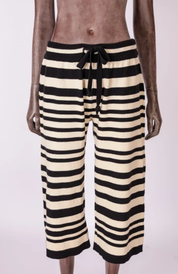 Calça em Tricot A.Niemeyer Preto e Bege P