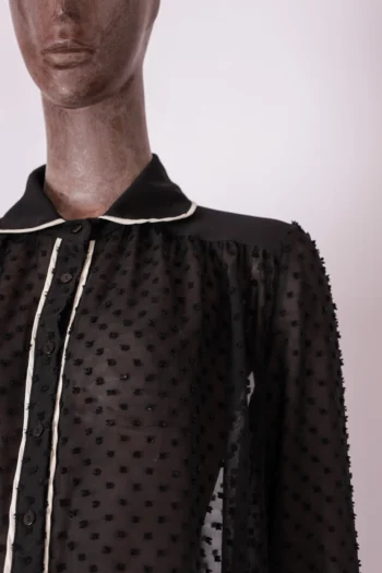 Alternative view of Camisa Loft 747 Preta Maquinetada P