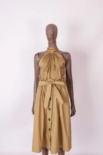 Conjunto Sissa Saia + Regata Algodão Caqui 36